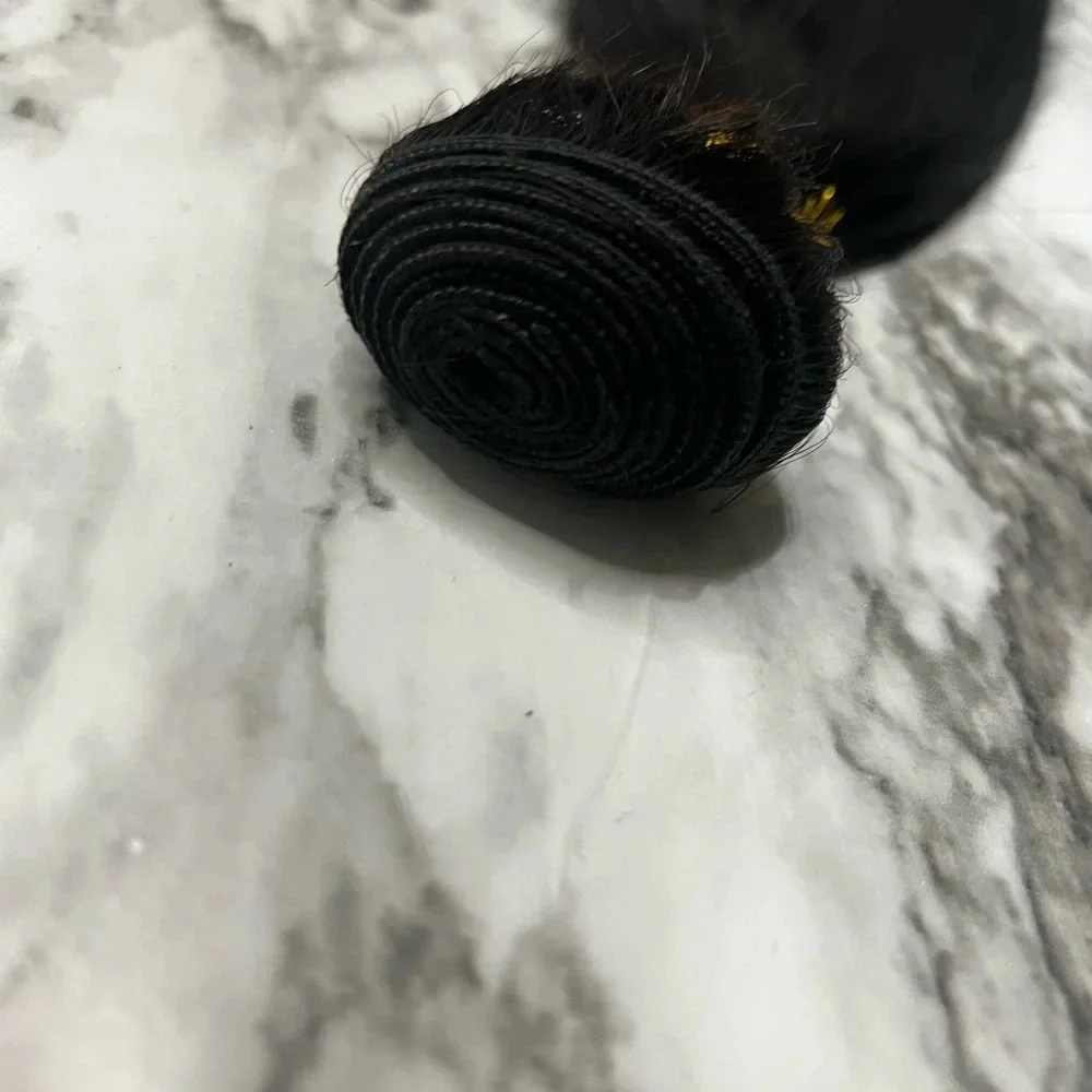 24 Inch 100% Unprocessed Indian Human hair 1 Black